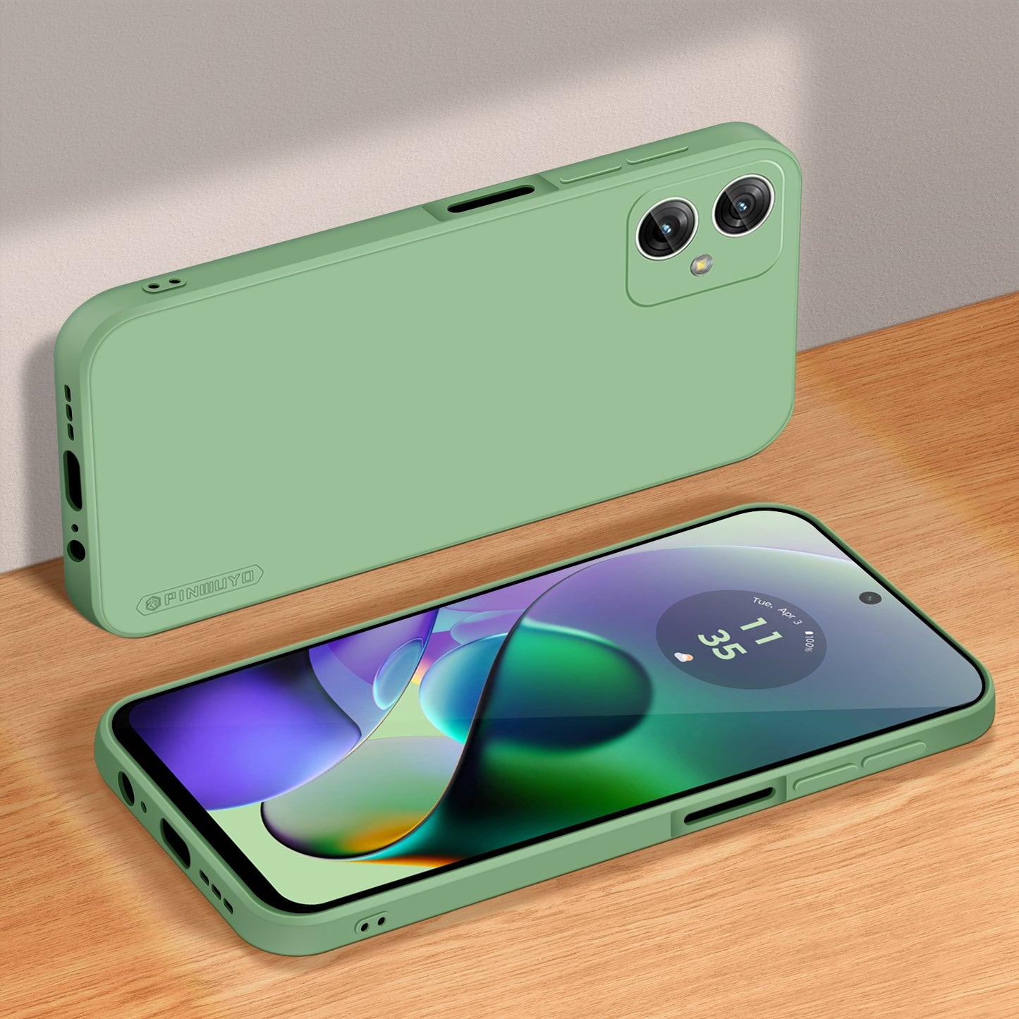 Motorola Moto G54 5G Phone Case - Liquid Silicone TPU Protective Cover with Anti-Scratch, Shockproof Design, Fingerprint Resistant & Soft Grip Feel