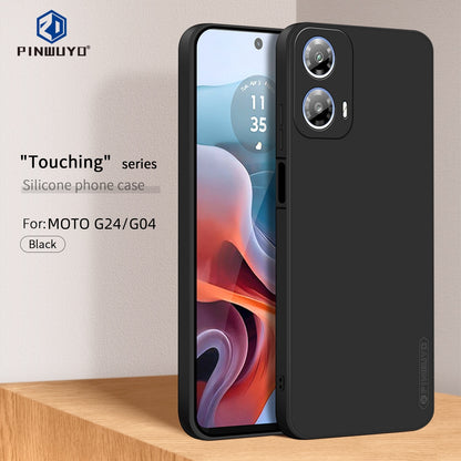 Motorola Moto G24 Phone Case - Liquid Silicone TPU Protective Cover with Anti-Scratch, Shockproof Design, Fingerprint Resistant & Soft Grip Feel