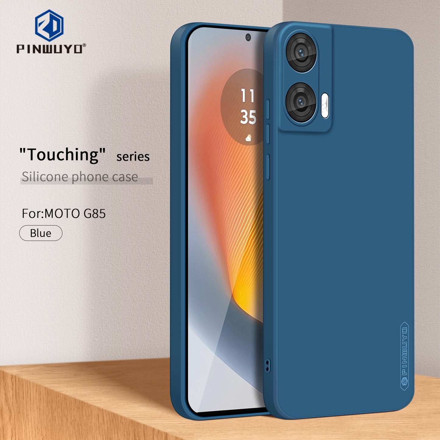 Motorola Moto G85 Phone Case - Liquid Silicone TPU Protective Cover with Anti-Scratch, Shockproof Design, Fingerprint Resistant & Soft Grip Feel