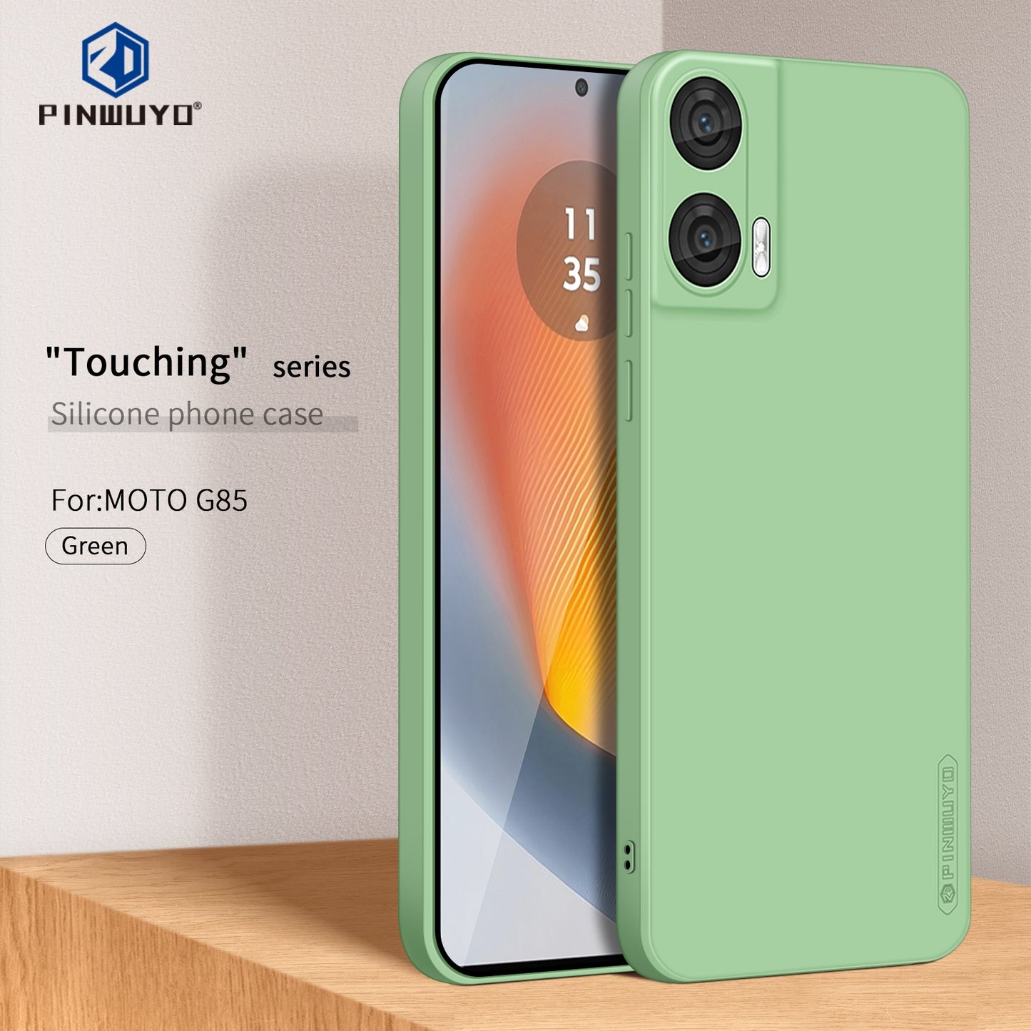 Motorola Moto G85 Phone Case - Liquid Silicone TPU Protective Cover with Anti-Scratch, Shockproof Design, Fingerprint Resistant & Soft Grip Feel