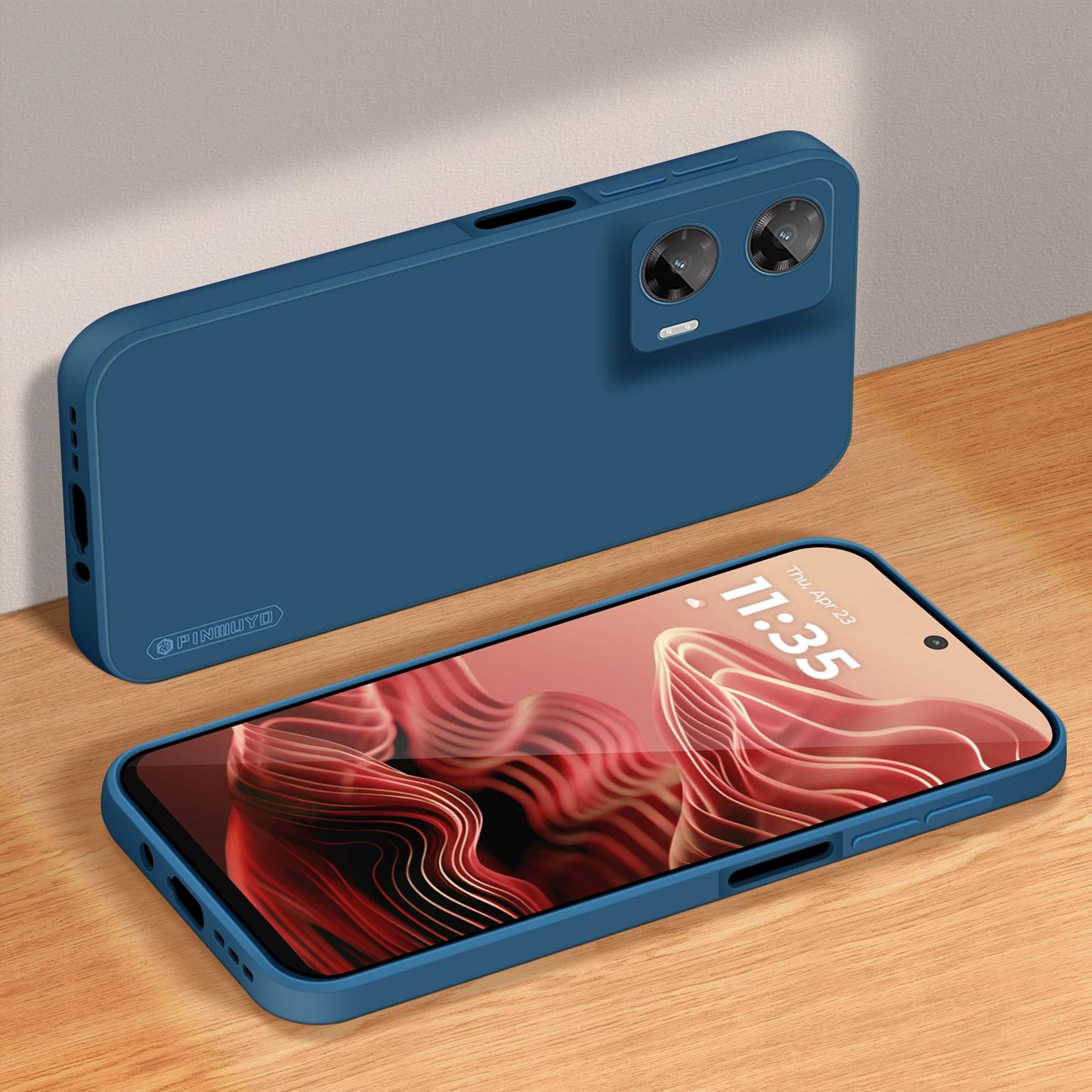Motorola Moto G35 Phone Case - Liquid Silicone TPU Protective Cover with Anti-Scratch, Shockproof Design, Fingerprint Resistant & Soft Grip Feel