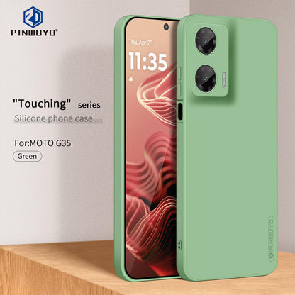Motorola Moto G35 Phone Case - Liquid Silicone TPU Protective Cover with Anti-Scratch, Shockproof Design, Fingerprint Resistant & Soft Grip Feel