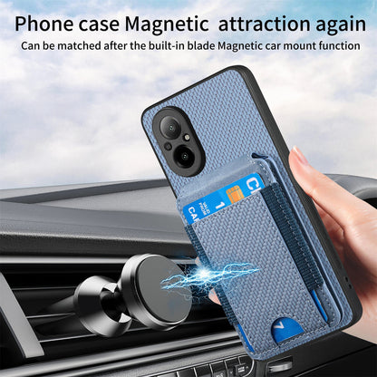 Realme 8 5G Vertical Flip Wallet Stand Phone Case with Carbon Fibre Pattern