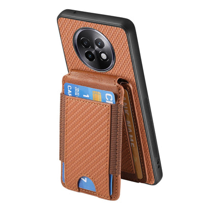 Realme 13 Pro Vertical Flip Wallet Stand Phone Case with Carbon Fibre Pattern