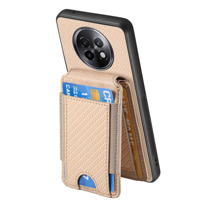 Realme 13 Pro Vertical Flip Wallet Stand Phone Case with Carbon Fibre Pattern