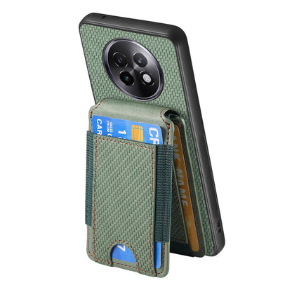 Realme 13 Pro Vertical Flip Wallet Stand Phone Case with Carbon Fibre Pattern