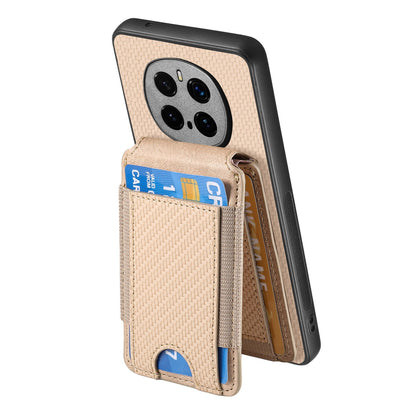 Honor Magic7 Pro Vertical Flip Wallet Stand Phone Case with Carbon Fibre Pattern
