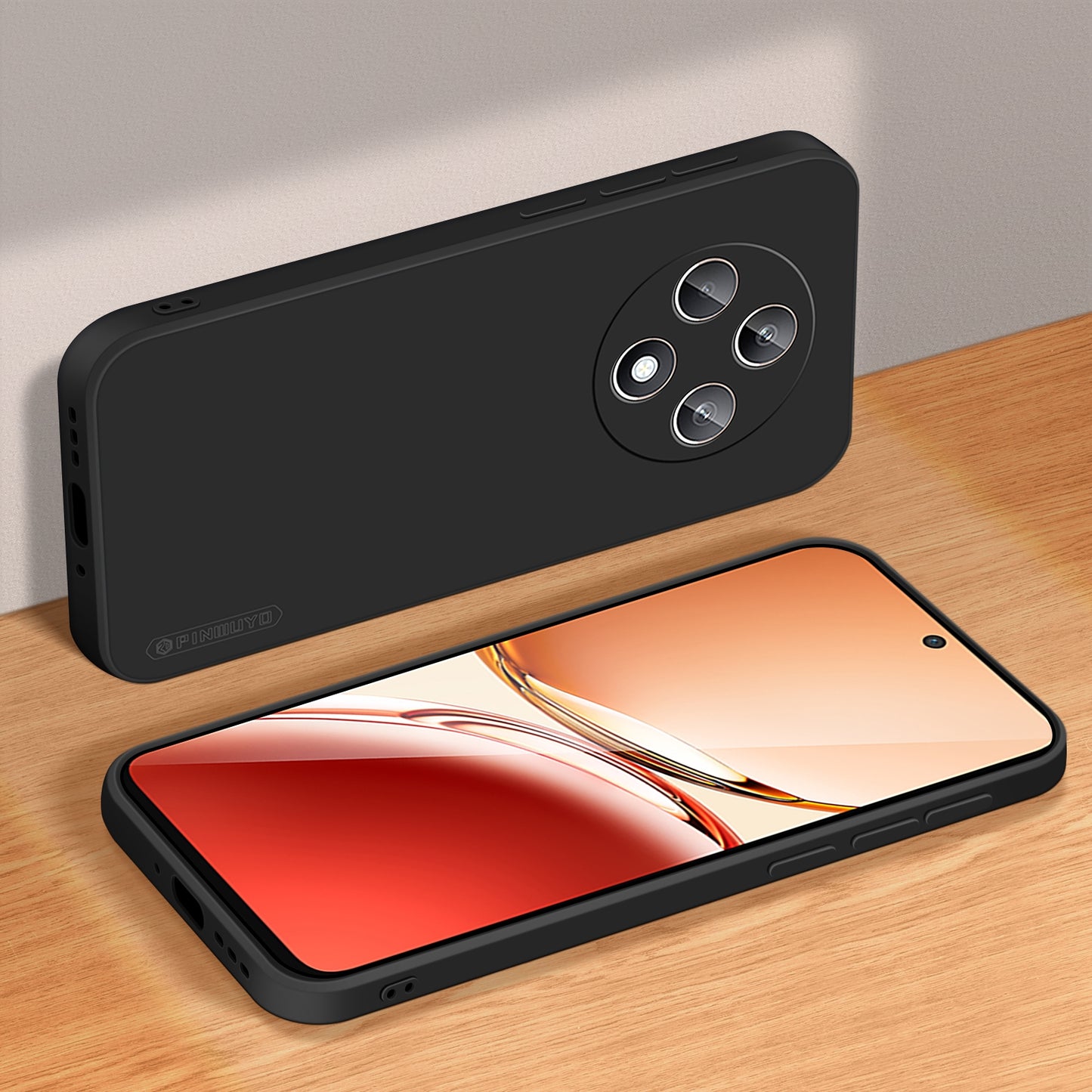 OPPO Reno12 F Phone Case - Liquid Silicone TPU Protective Cover with Anti-Scratch, Shockproof Design, Fingerprint Resistant & Soft Grip Feel