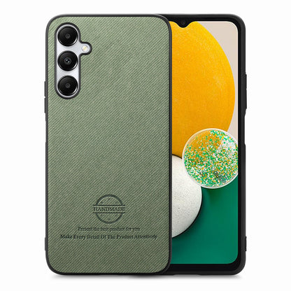 Samsung Galaxy A13 5G Case - Vegan Leather and Twill Fabric Skin with Anti-Scratch and Drop Protection Back Phone Case