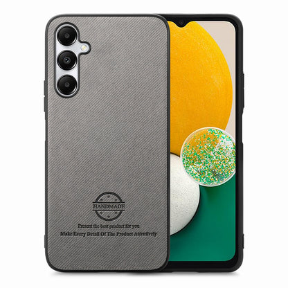 Samsung Galaxy A13 5G Case - Vegan Leather and Twill Fabric Skin with Anti-Scratch and Drop Protection Back Phone Case