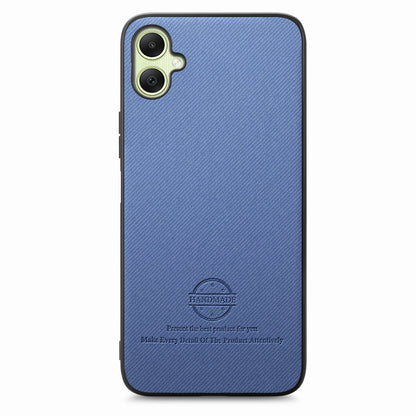 Samsung Galaxy A04 4G Case - Vegan Leather and Twill Fabric Skin with Anti-Scratch and Drop Protection Back Phone Case