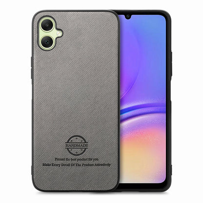 Samsung Galaxy A04 4G Case - Vegan Leather and Twill Fabric Skin with Anti-Scratch and Drop Protection Back Phone Case