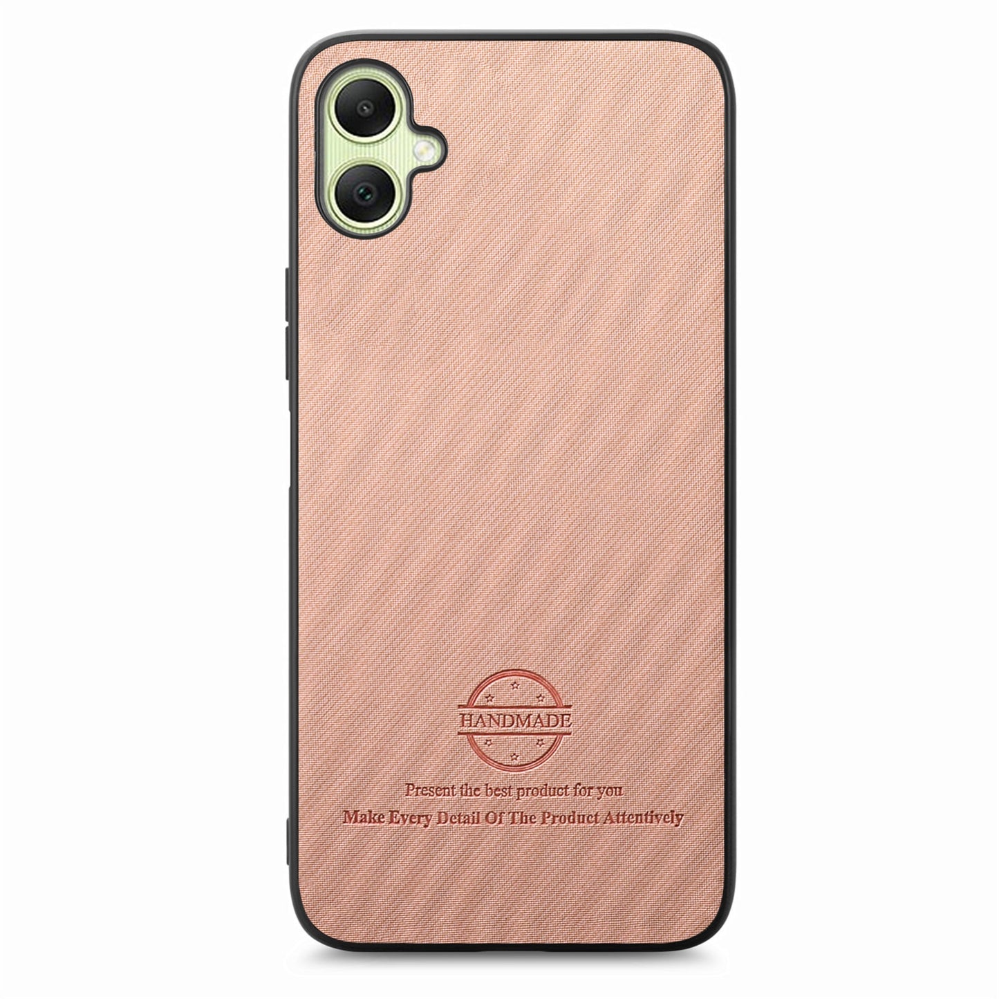 Samsung Galaxy A04e Case - Vegan Leather and Twill Fabric Skin with Anti-Scratch and Drop Protection Back Phone Case