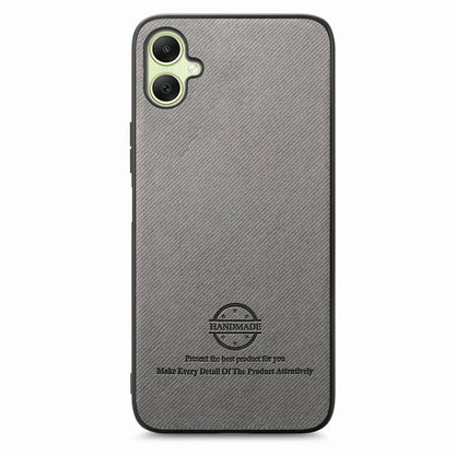 Samsung Galaxy A04e Case - Vegan Leather and Twill Fabric Skin with Anti-Scratch and Drop Protection Back Phone Case