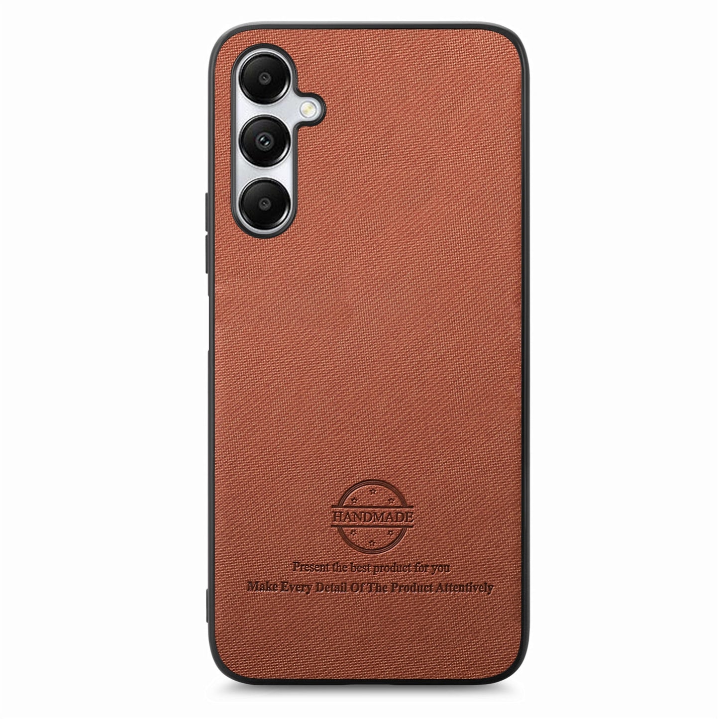 Samsung Galaxy A23 Case - Vegan Leather and Twill Fabric Skin with Anti-Scratch and Drop Protection Back Phone Case