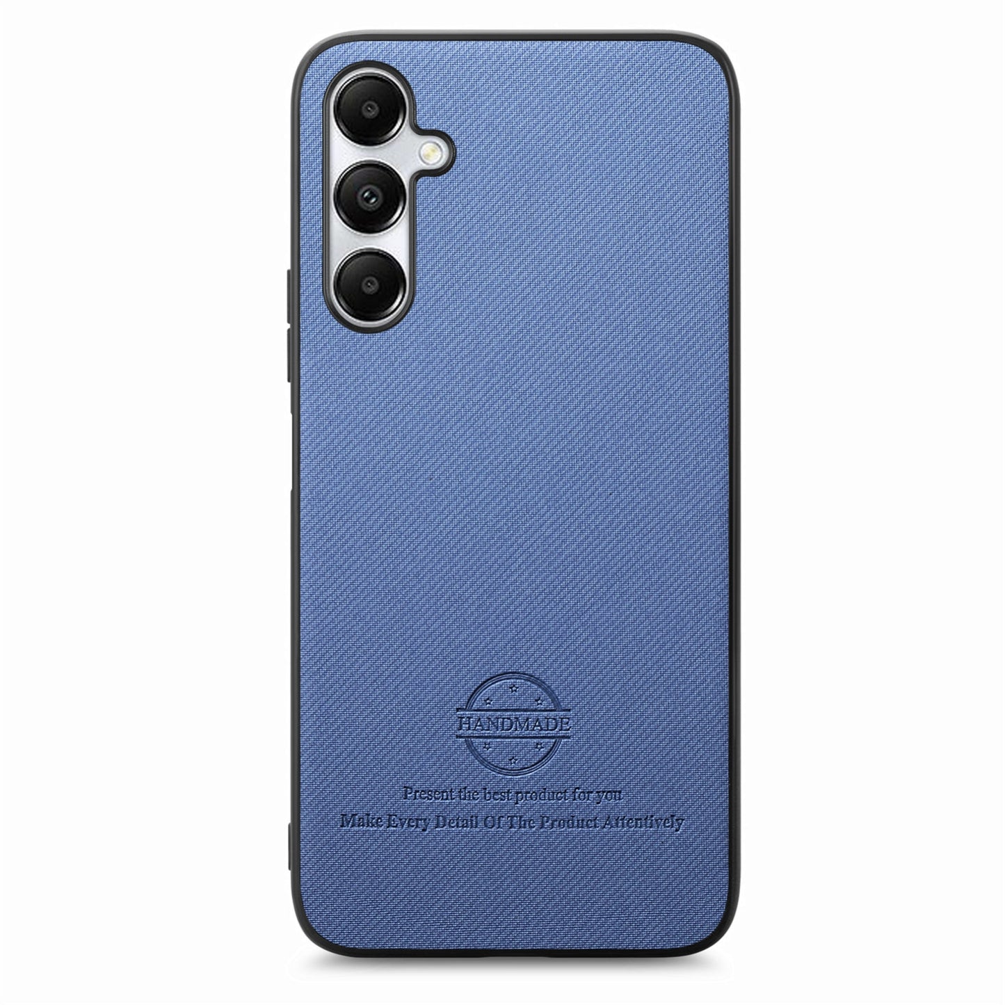 Samsung Galaxy A25 5G Case - Vegan Leather and Twill Fabric Skin with Anti-Scratch and Drop Protection Back Phone Case