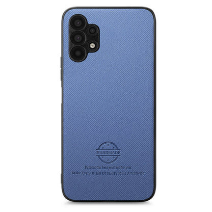 Samsung Galaxy A32 5G Case - Vegan Leather and Twill Fabric Skin with Anti-Scratch and Drop Protection Back Phone Case