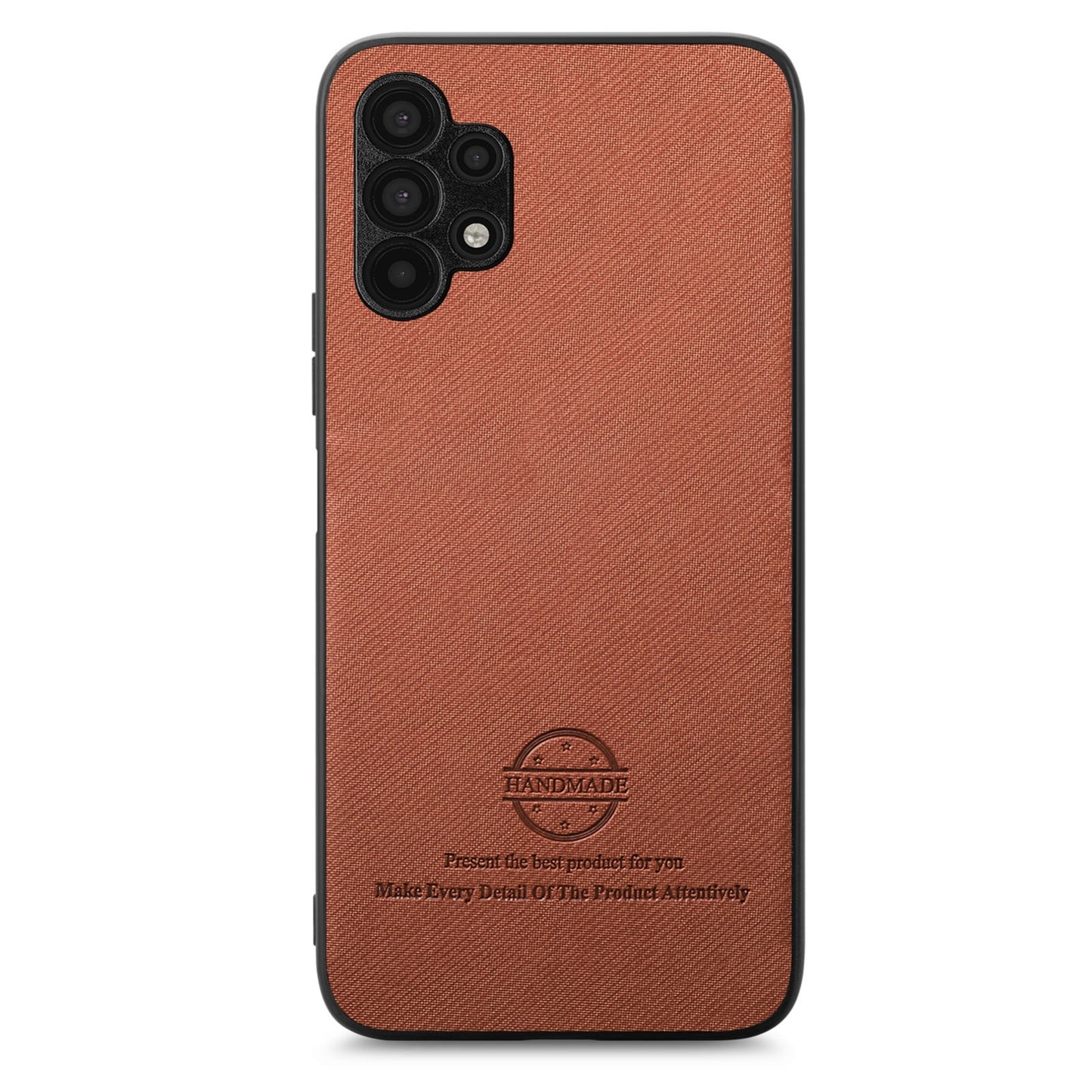 Samsung Galaxy A32 5G Case - Vegan Leather and Twill Fabric Skin with Anti-Scratch and Drop Protection Back Phone Case