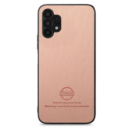 Samsung Galaxy A32 5G Case - Vegan Leather and Twill Fabric Skin with Anti-Scratch and Drop Protection Back Phone Case