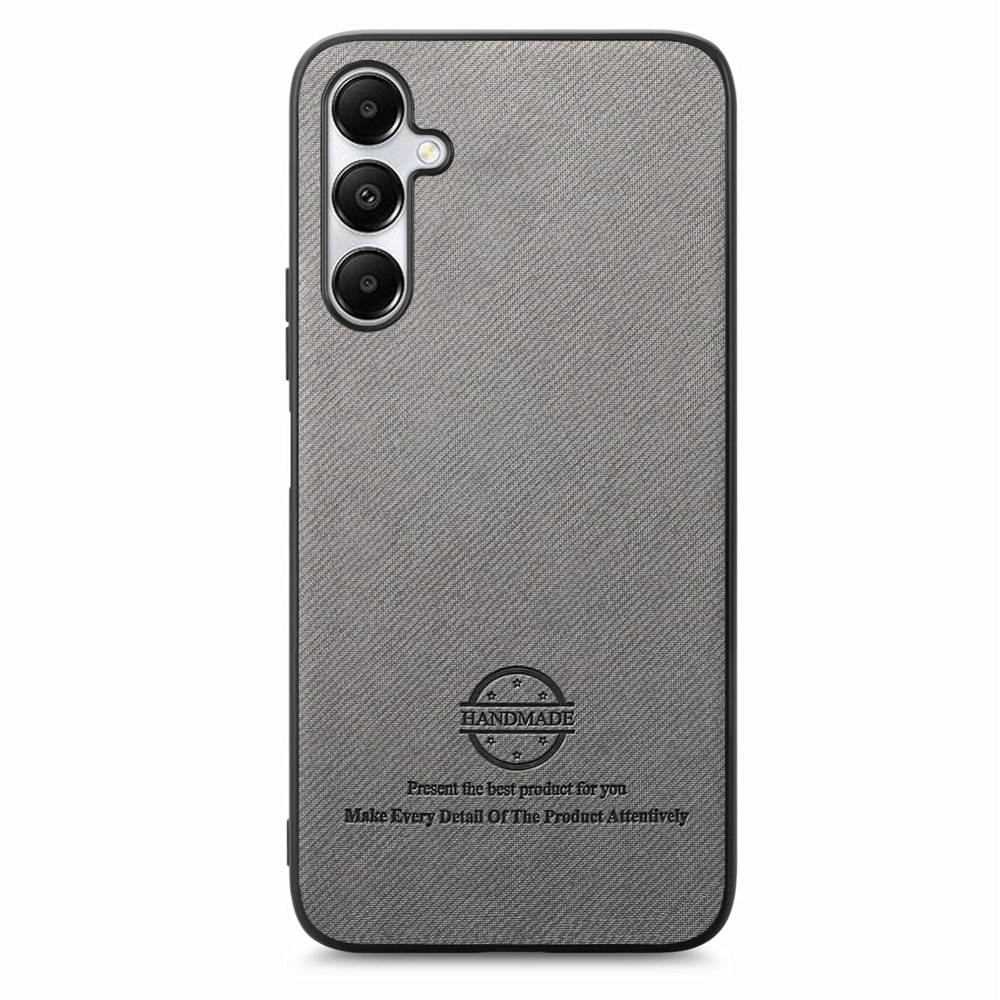 Samsung Galaxy A33 5G Case - Vegan Leather and Twill Fabric Skin with Anti-Scratch and Drop Protection Back Phone Case