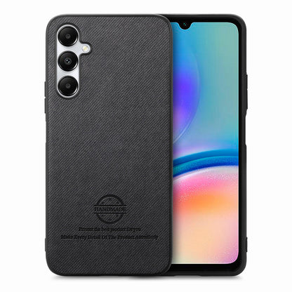 Samsung Galaxy A33 5G Case - Vegan Leather and Twill Fabric Skin with Anti-Scratch and Drop Protection Back Phone Case