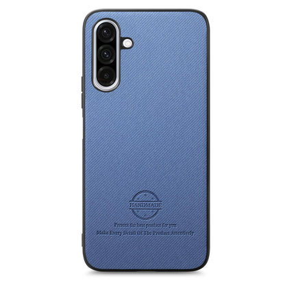 Samsung Galaxy A56 5G Case - Vegan Leather and Twill Fabric Skin with Anti-Scratch and Drop Protection Back Phone Case