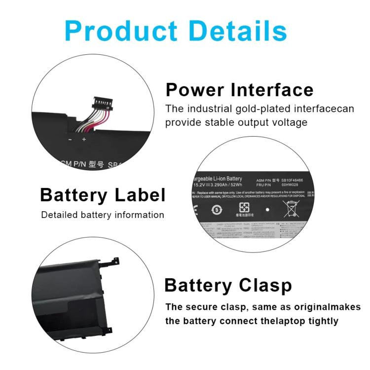 00HW028 3400mAh Li-ion Laptop Battery for Lenovo ThinkPad X1 Carbon 4th Gen (2016) - CE Certified