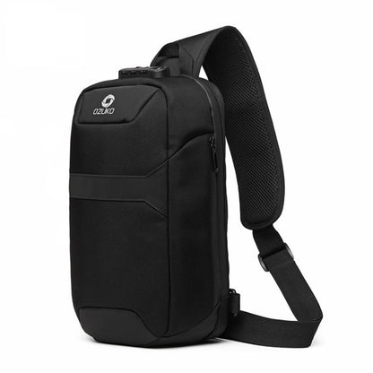 Multi-Functional Waterproof Chest Bag with Anti-Theft Lock and USB Port