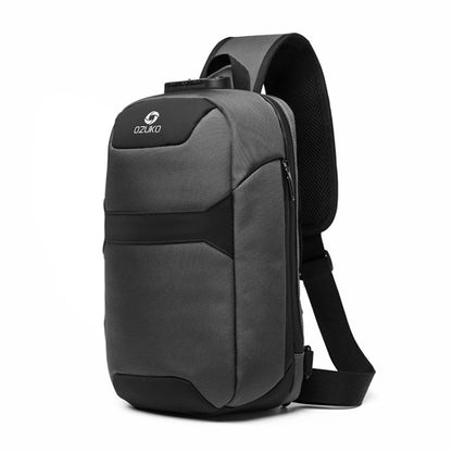 Multi-Functional Waterproof Chest Bag with Anti-Theft Lock and USB Port