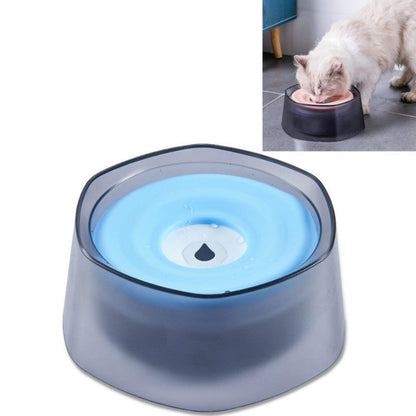 Pet Water Bowl with Floating Disk - Splash-Proof & Dust-Free - for Cats and Small Dogs