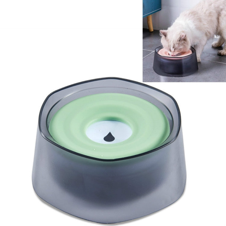 Pet Water Bowl with Floating Disk - Splash-Proof & Dust-Free - for Cats and Small Dogs