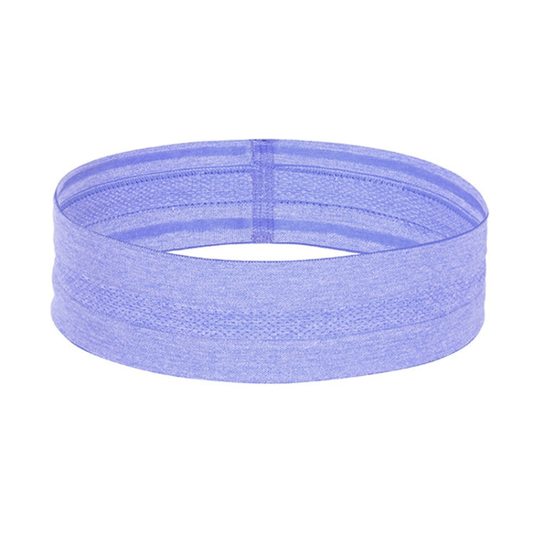 Elastic Sports Headband with Sweat-Guiding Silicone Strips