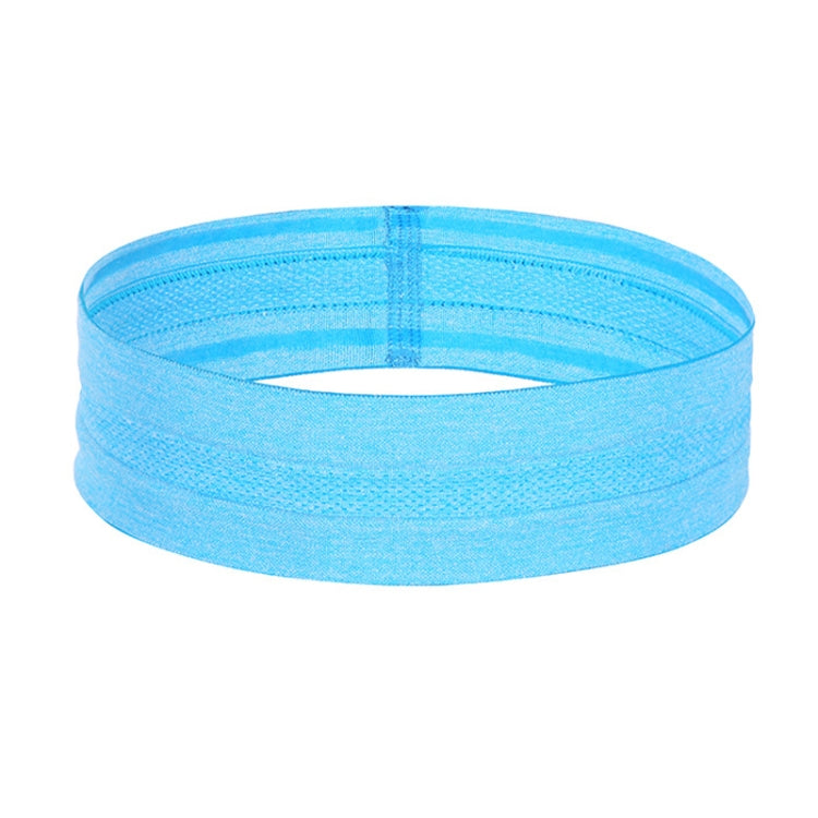 Elastic Sports Headband with Sweat-Guiding Silicone Strips