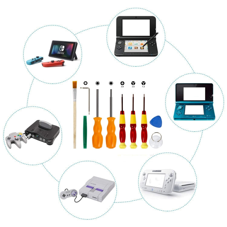 10-in-1 Game Console Repair Tool Kit for Nintendo Switch, Y-Type Screwdrivers & Accessories