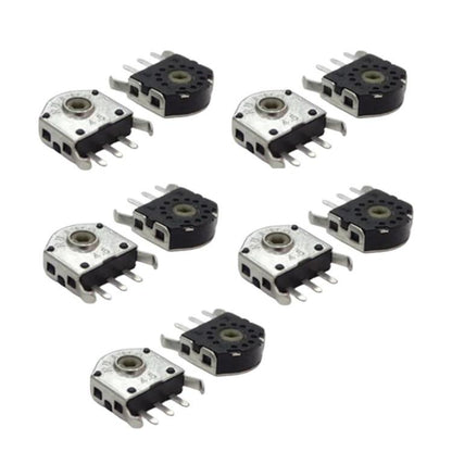 10-Pack Black Core 4.5mm Mouse Wheel Encoders - Durable, Easy to Install, 3 Million-Click Lifespan