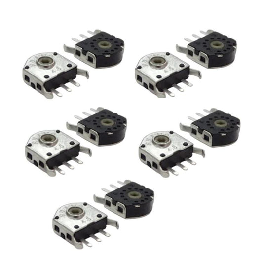 10-Pack Black Core 4.5mm Mouse Wheel Encoders - Durable, Easy to Install, 3 Million-Click Lifespan