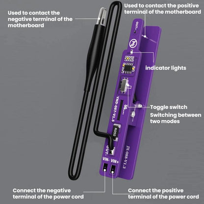 LAN RUI Battery-Free Power Clip for iPhone/Android (M191) - Unencrypted, High-Temperature Resistant, Current Testing Tool