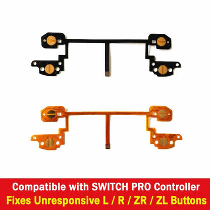 Nintendo Switch Pro Controller Replacement Flex Cable for L/R/ZL/ZR Trigger Button Repair (Black)
