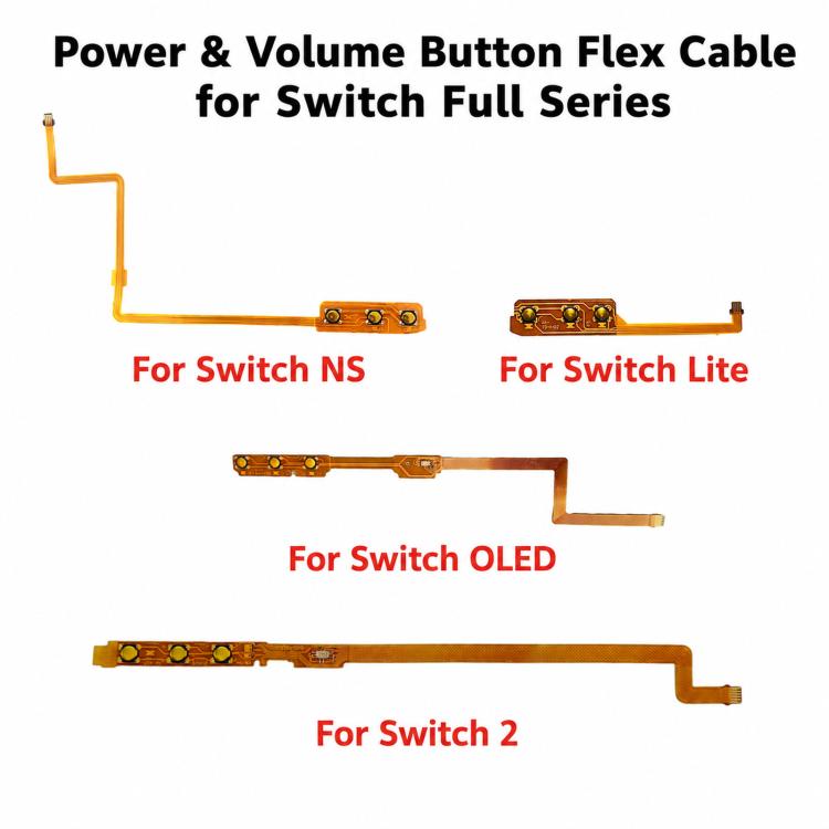 Nintendo Switch 2 / Switch Lite / Switch OLED Replacement Power & Volume Button Flex Cable Ribbon Wire