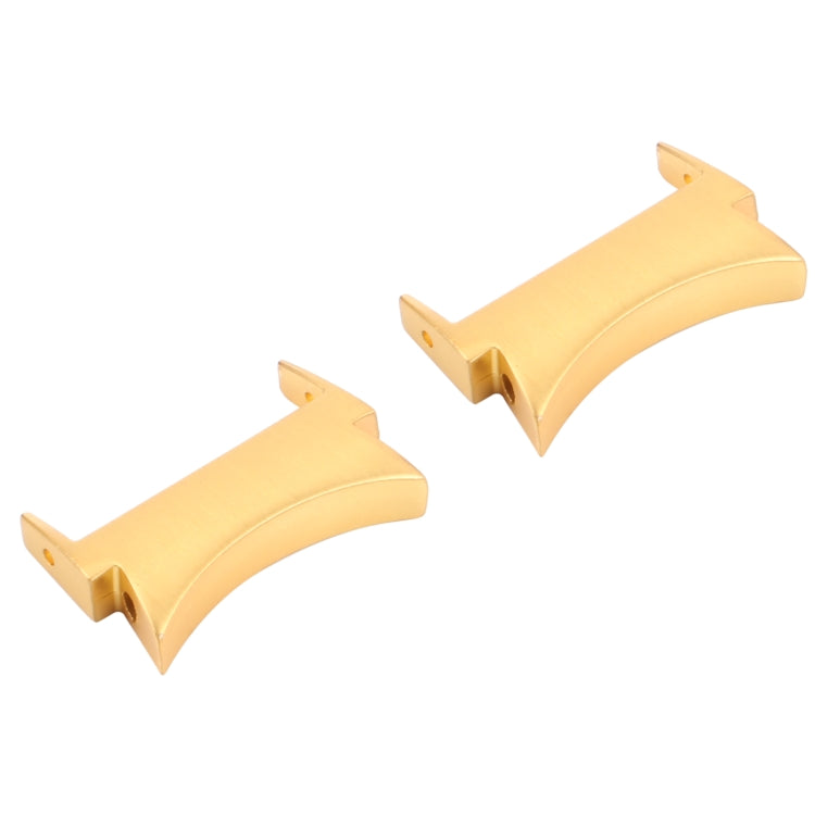 Gold Metal Connector Converter for Samsung Galaxy Watch4 (40mm/44mm) - Durable, Corrosion-Resistant Watchband Accessory