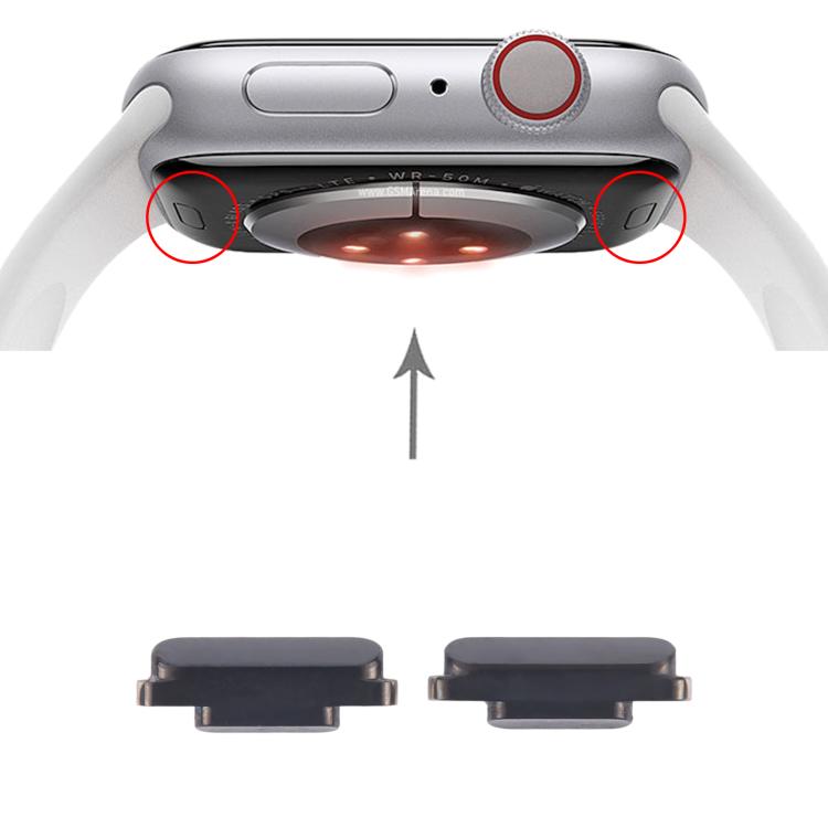 Replacement Black Watch Clasp for Apple Watch Series 4 / 5 / 6 (1 Pair) - Perfect Fit & Quality Assured