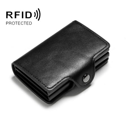 Automatic Pop-up Card Holder Metal Card Box RFID Credit Card Bank Card Box Wallet