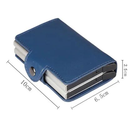 Automatic Pop-up Card Holder Metal Card Box RFID Credit Card Bank Card Box Wallet