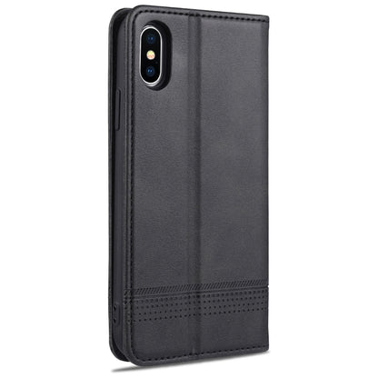 iPhone XS Max Leather Wallet Case with Card Holder & Magnetic Closure