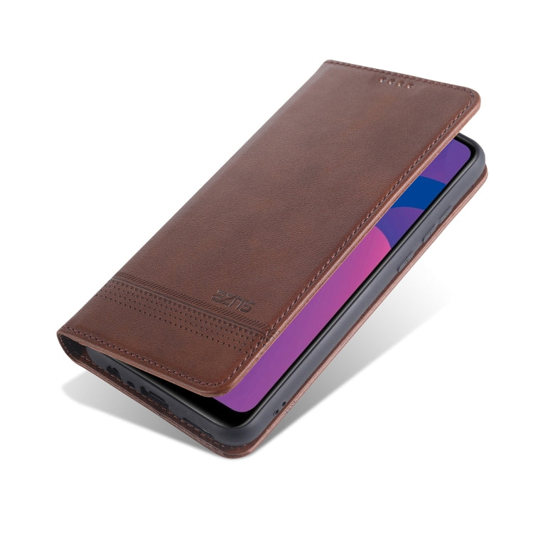 OPPO A15 Leather Wallet Case with Card Holder & Magnetic Closure