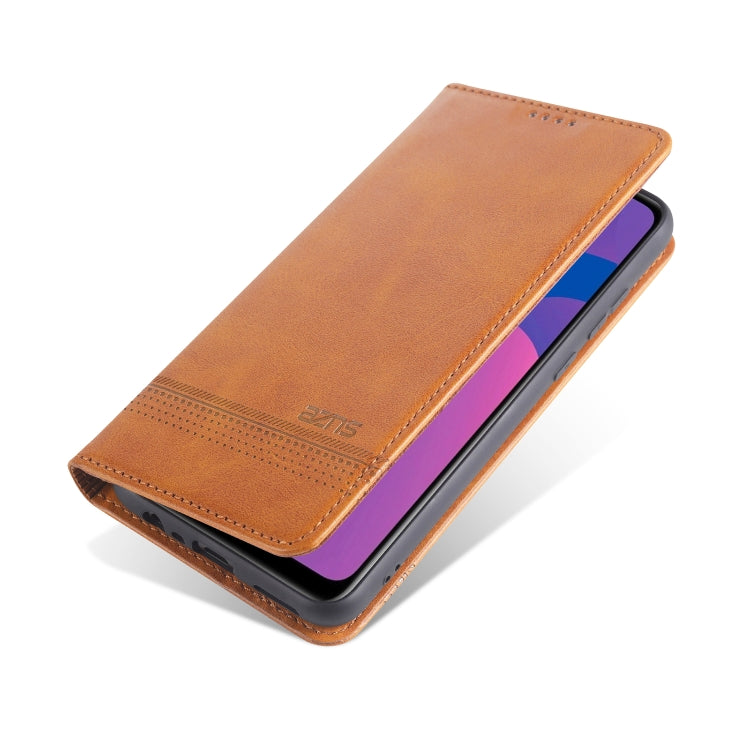 OPPO A15 Leather Wallet Case with Card Holder & Magnetic Closure