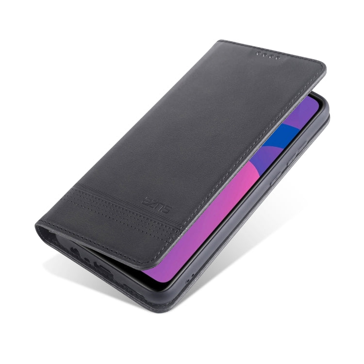 OPPO A15 Leather Wallet Case with Card Holder & Magnetic Closure