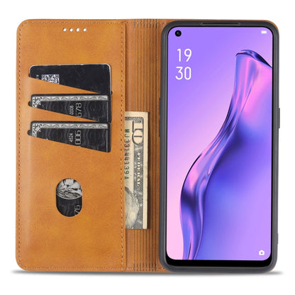 OPPO Reno3 Pro Leather Wallet Case with Card Holder & Magnetic Closure