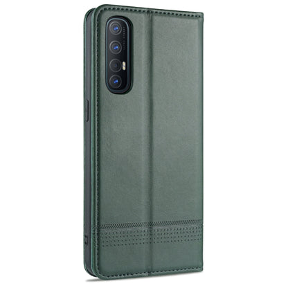 OPPO Reno3 Pro Leather Wallet Case with Card Holder & Magnetic Closure