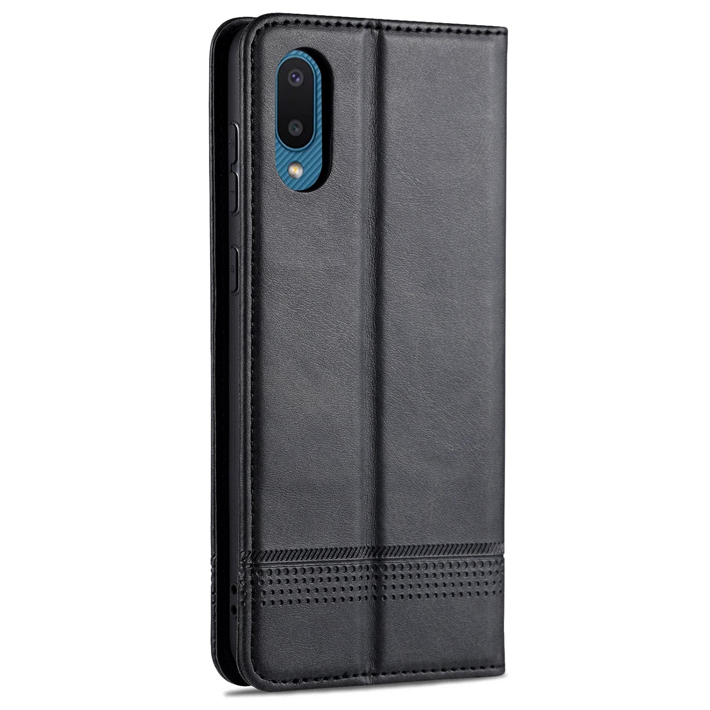 Samsung Galaxy A02 Leather Wallet Case with Card Holder & Magnetic Closure